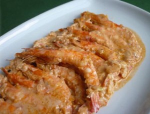 Llagostins-gratinats-amb-salsa-romesco